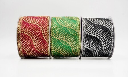 Lint met glittergolven en stippen_KW0474.KW0475